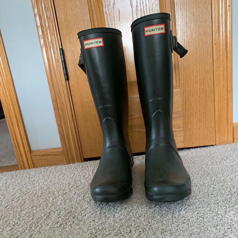 Hunter Green Women's Rain Boots